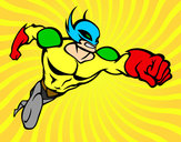 Dibujo Superhéroe sin capa pintado por CrashB