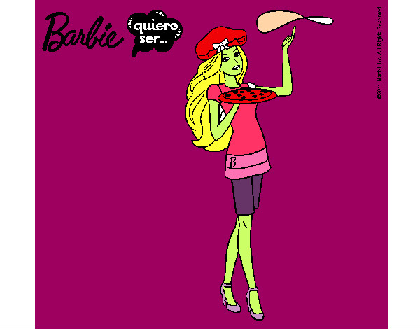 Dibujo Barbie cocinera pintado por sirula