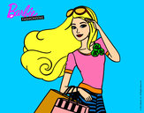 Dibujo Barbie con bolsas pintado por kittylove