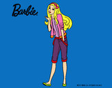 Dibujo Barbie con look casual pintado por kittylove