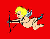 Dibujo Cupido volando pintado por amalia