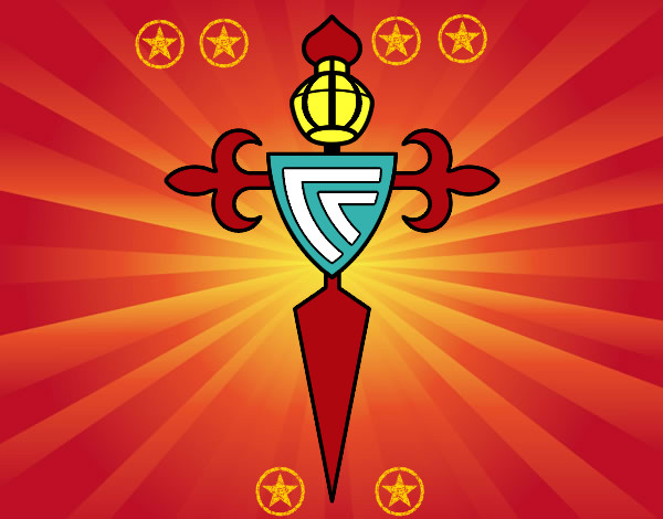 Dibujo Escudo del Real Club Celta de Vigo pintado por matiasarg
