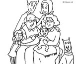 Dibujo Familia pintado por canela83