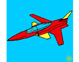 Dibujo Jet pintado por jonathan34