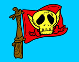 Dibujo Jolly Roger pintado por amalia