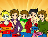 Dibujo Los chicos de One Direction pintado por vanesa123