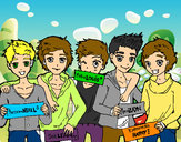 Dibujo Los chicos de One Direction pintado por yazckina