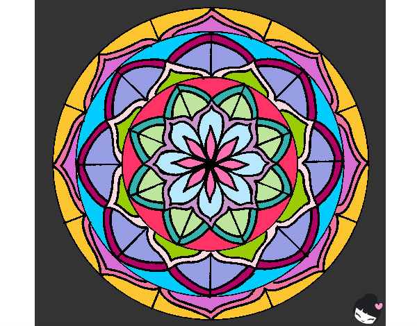 Dibujo Mandala 6 pintado por Marian17