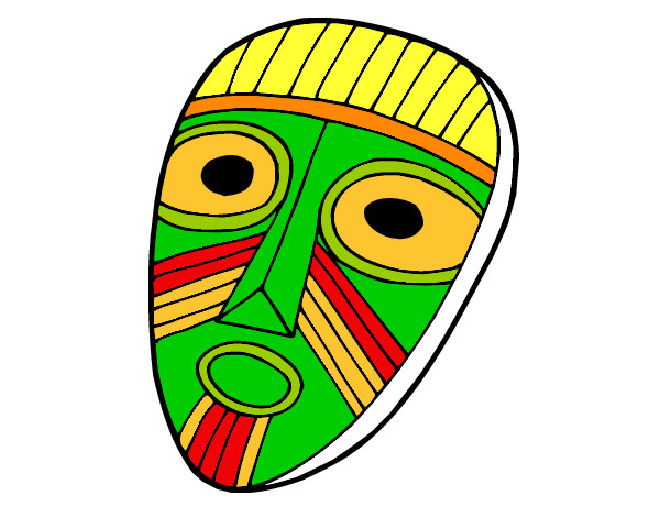 Dibujo Máscara sorprendida pintado por chu00
