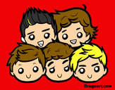 Dibujo One Direction 2 pintado por yazckina