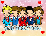 Dibujo One direction pintado por gricel1d