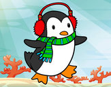 Dibujo Pingüino con bufanda pintado por Piccolo