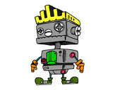 Dibujo Robot con cresta pintado por juan0520