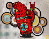 Dibujo Robot Rock and roll pintado por jonathan34