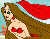 Dibujo Sirenita Ariel pintado por carmenbb2
