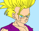 Dibujo Son Gohan pintado por divertycod