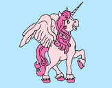 Dibujo Unicornio con alas pintado por maylop