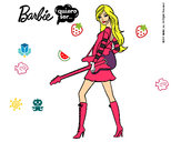 Dibujo Barbie la rockera pintado por dianapere