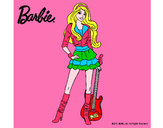 Dibujo Barbie rockera pintado por shelcy