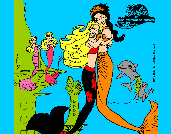 Barbie sirena y la reina sirena