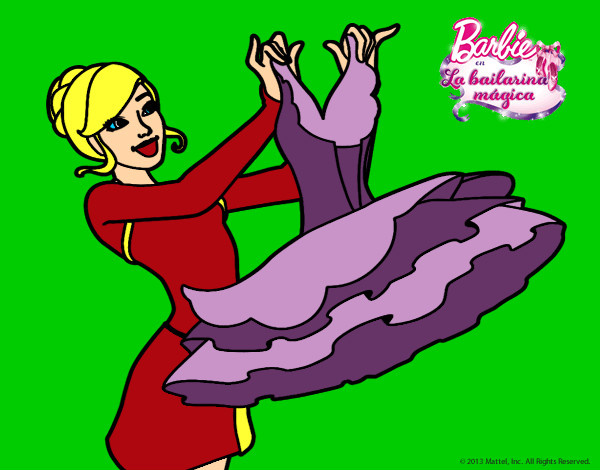 Barbie y su vestido de ballet