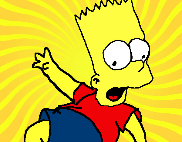 Dibujo Bart 2 pintado por gokuss3