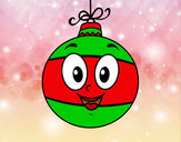 Dibujo Bola de árbol de Navidad pintado por Luciagm