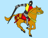 Dibujo Caballero a caballo IV pintado por hernanbiaz