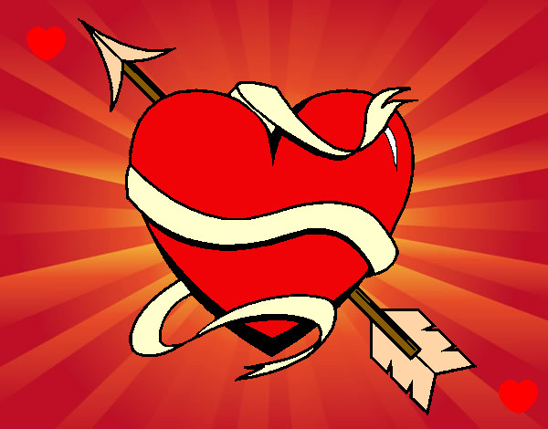 Dibujo Corazón con flecha III pintado por sabriyun