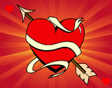 Dibujo Corazón con flecha III pintado por sabriyun