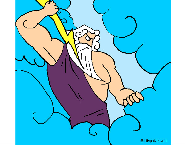 Dibujo Dios Zeus pintado por Valerita3