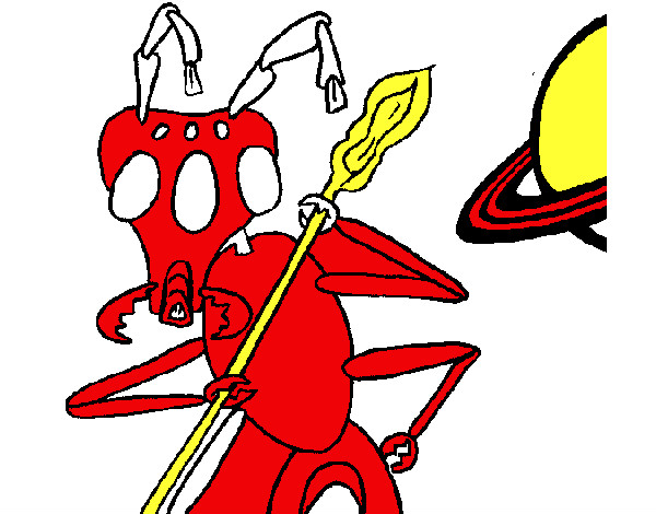 Dibujo Hormiga alienigena pintado por oscarrrrrr