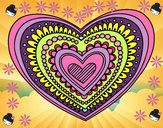 Dibujo Mandala corazón pintado por lucy0909
