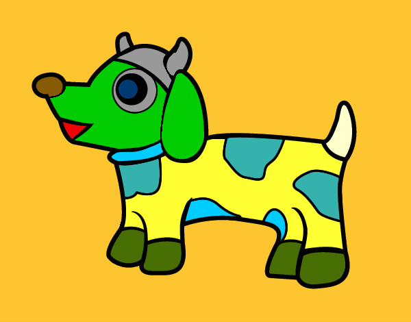 Dibujo Perro-vaca pintado por diegovarga
