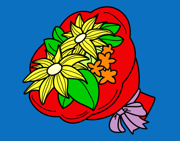 Dibujo Ramo de crisantemos pintado por Charini