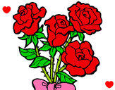 Dibujo Ramo de rosas pintado por Heillenne
