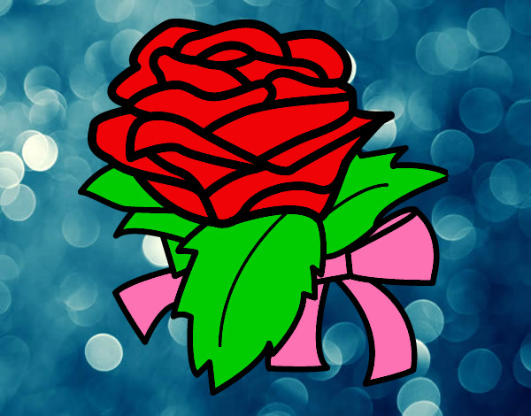 Dibujo Rosa, flor pintado por Charini