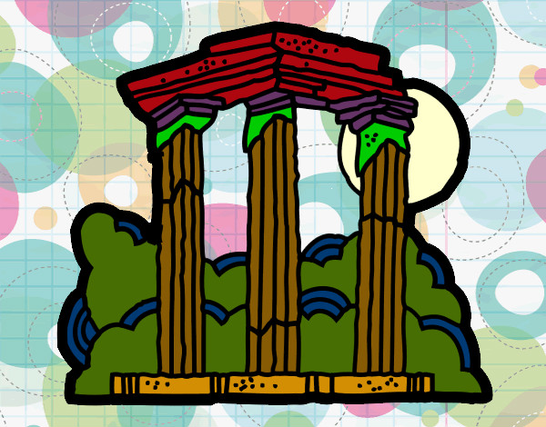 Dibujo Templo de Zeus Olímpico pintado por gokuss3