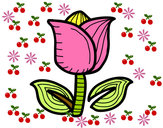 Dibujo Tulipán pintado por saritha1