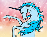 Dibujo Unicornio salvaje pintado por vocaloid