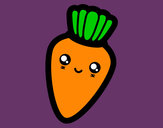Dibujo Zanahoria sonriente pintado por diegovarga