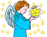 Dibujo Ángel y estrella pintado por kn86842