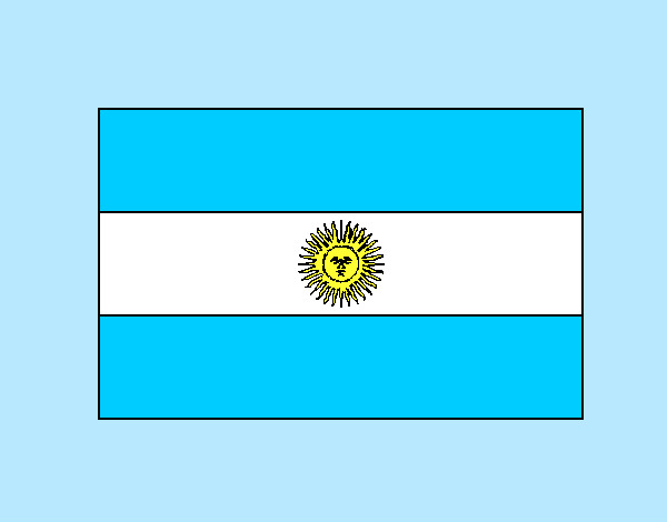 Dibujo Argentina pintado por azul9898