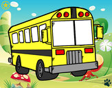 Dibujo Autobús del colegio pintado por sisero