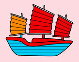 Dibujo Barco oriental pintado por joaquin-li