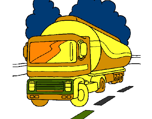 Dibujo Camión cisterna pintado por joaquin-li