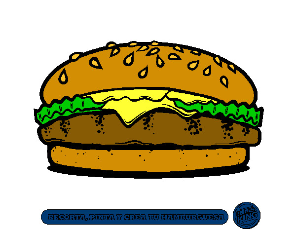 Dibujo Crea tu hamburguesa pintado por MartinB