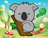 Dibujo Koala bebé pintado por superbea
