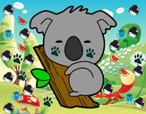 Dibujo Koala bebé pintado por Tatispte