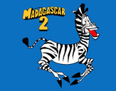 Dibujo Madagascar 2 Marty 1 pintado por videl44